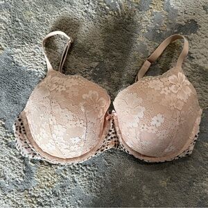 Victorias Secret Body By Victoria Tan Lace Cheetah Print Bra